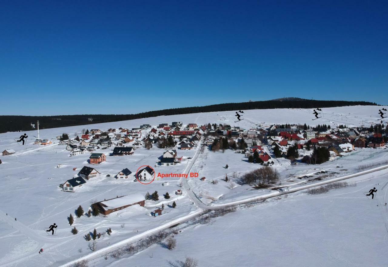 Apartmány BD Boží Dar Esterno foto